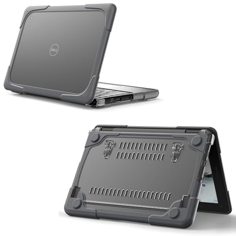 Juaupepo Funda resistente para Dell Chromebook 3100/3110 de 11.6 pulgadas, (concha) diseñada para estudiantes K-12, parachoques a prueba de golpes para una protección fiable del dispositivo, cubierta