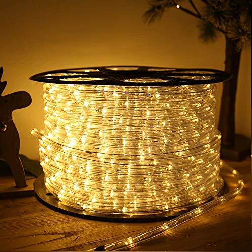 Ansobea LED Lichterschlauch Außen, 40m 960 LEDs Lichtschlauch, Wasserfest LED Schlauch, warm-weiß mit Timer & 8 Modi Lichtschlauch,für Außen Innen Party Hochzeit Weihnachten Dekolicht