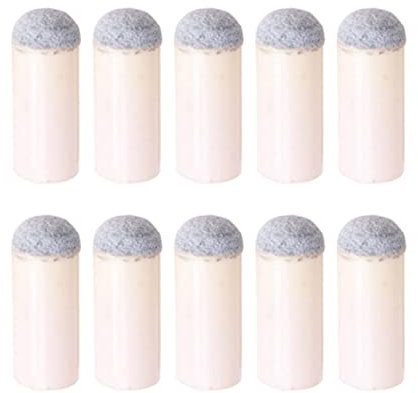 Haiki 10 Stück Billard-Queue-Spitzen, Ersatzspitzen, universal, zum Aufstecken, kein Kleber oder Werkzeug erforderlich, 10/11/13 mm Pool-Queue-Spitzen, Ersatzschrauben