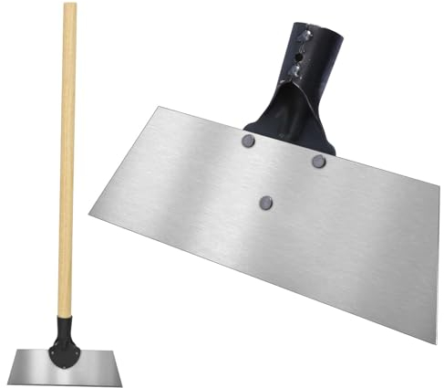 LOPOTIN Pelle De Jardin Multifonctionnelle, Pelle De Nettoyage De Jardin, Pelle Plate en Acier Inoxydable, pour Le Nettoyage, Le Jardin, Les Plantes D'ExtéRieur, La Maison, La Ferme