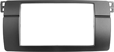 ALPGEN Doppel 2 DIN-Rahmen Faszien-Panel/Fit für BMW 3-Serie E46 1998-2005 Radio Frame Stereo-Panel-Platte CD-Armaturenbrett-Panel-Audio-Rahmen