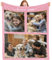 Bemaystar Personalisierte Decke - Personalisierte Geschenke mit Foto, Decke mit Foto Text, Fotodecke mit Eigenem Foto, Geschenke für Hunde Katzen Haustier Kind Mama Papa für Geburtstage Weihnachtstag
