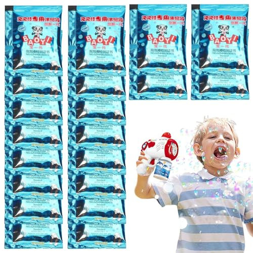 Seifenblasen-Nachfülllösung, Seifenblasenmaschinen-Lösung,Bubble Solution Nachfüllkonzentrat - Fügen Sie einfach Wasser und Seifenblasenkonzentrat für Ostergeschenke, Hochzeitsgeschenke, Geburtstage u