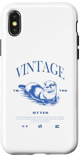 Hülle für iPhone X/XS Otter Vintage