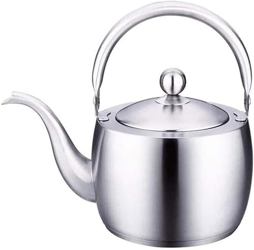 ABBNIA Tea Kettle 1.5L Gooseneck Stovetop Kettles Whistling 304 Stainless Steel Handle Induction Cooktops Gas Stove Thickened Bottom Stove Top Whistling Tea Kettle