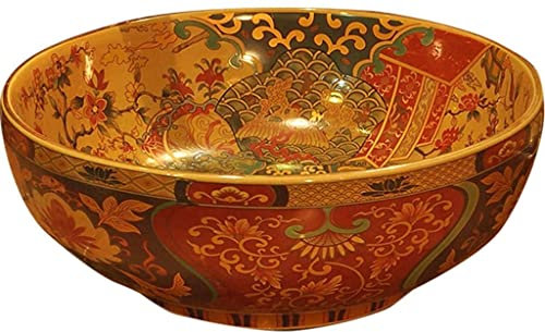 Aufsatzwaschbecken, Aufsatzwaschbecken, Aufsatzwaschbecken, Aufsatzwaschbecken, Badezimmer-Waschbecken, luxuriöses Hotel-Kunstwaschbecken, Waschtisch, Badezimmer, farbiges Vintage-Aufsatzbecken, Garte