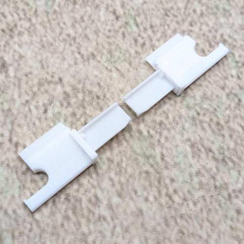 ULEIVA 1 Paar Endstück Weiss Rastrollo Ersatzteil kompatibel mit Dometic Seitz Rollo 2001 Wohnmobil Caravan (Weiss)