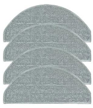 GNUFOPI Pièces de Rechange for aspirateur Robot Xiaomi E10 E12, Accessoires, Brosse latérale, Filtre Hepa, Tissu de vadrouille(Light Grey)