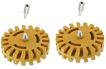Gadpiparty 2sets Rubber Removal Wheel Glue Removing Grinding Tools Car Polishing Wheel for Decal and Tar Removal Vehicles