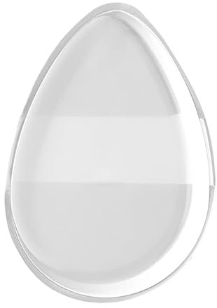 Beauty Ble-nder - Houppette transparente - Anti-cernes - Design double usage - Réutilisable - 5,8 x 0,5 cm - Idéale pour le maquillage quotidien