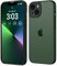 ORDA für iPhone 13 Hülle 6,1 Zoll, Vollständiger Kameraschutz Stoßfest Kratzfest Transluzente Rückseite Schutzhülle, Anti-Fingerabdruck Matt Handyhülle für iPhone 13 (Grün)