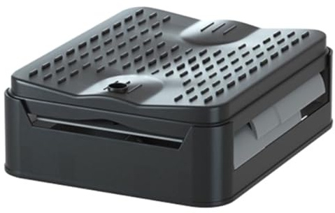 SUPVOX Toilettes Portables Pliables pour Adultes Pot de Voyage Compact en Polypropylène Noir-Gris Toilette de Camping et Voiture D’Urgence Portable pour Camping-Car et Extérieur