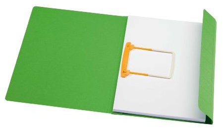 Jalema 3103308 Clipmappe Secolor A4, Schnellhefter Pappe zum abheften, JalemaClip-Heftmechanik, Karton, 10er Pack, grün