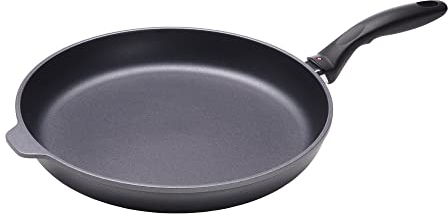 Swiss Diamond 12,5 Bratpfanne HD Antihaft-Induktions-Diamantbeschichtete Aluminium-Bratpfanne – PFOA-frei, spülmaschinenfest und ofenfest Bratpfanne, grau