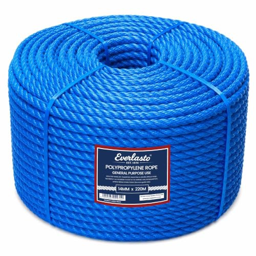 220 m Coil 14 mm blau Polypropylen Seil PP Seil
