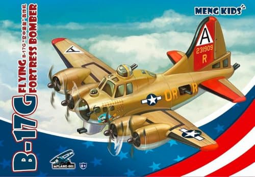 MENG Model Kids B-17G Flying Fortress Bomber Kit (Multi-Colour), 12.7 x 17.78 x 3.18 cm