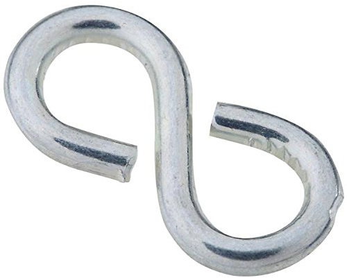 Gancho cerrado en forma de S de zinc 7/8