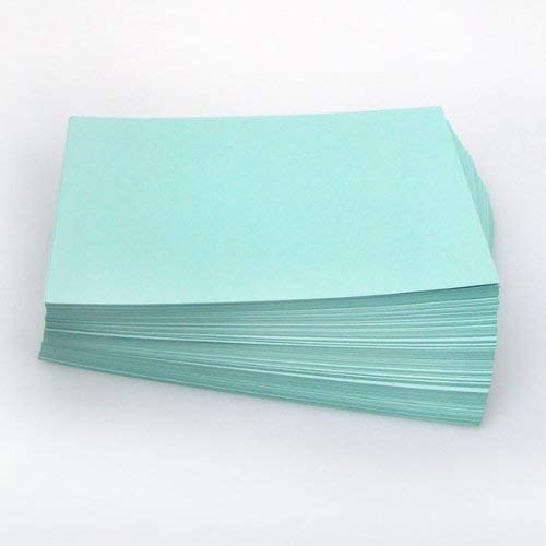 Karteikarten, 190 g, blanco, 100 Stück (blau, DIN A5)