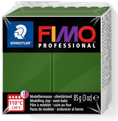 STAEDTLER EF8004-57 8004-57 - Fimo Professional Normalblock, 85 g, blattgrün