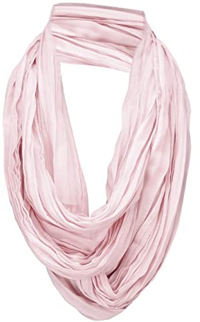 TigerTie Loop Schal in rosa einfarbig Uni - Schlauchschal Rundschal