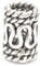 Battle-Merchant Bartperle mit Schlangenmuster aus echtem Silber - Wikinger Schmuck - Innendurchmesser 3mm