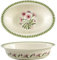 Portmeirion Botanic Garden ovale Kuchenform | 35,6 cm Kuchenform mit Motiv Schatzblume | Auflaufform für Apfelkuchen, Quiche oder Topfkuchen | aus Porzellan | spülmaschinen- und ofenfest