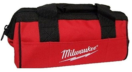 Milwaukee M12 902048016 - Borsa porta attrezzi in tela resistente, con 6 tasche, 33 x 15,2 x 17,8 cm