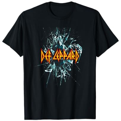 Def Leppard - Offizielles Def Leppard T-Shirt - Herren, Schwarz, S, Langarm, Klassisch, Crew-Ausschnitt, Doppelt genähter Saum