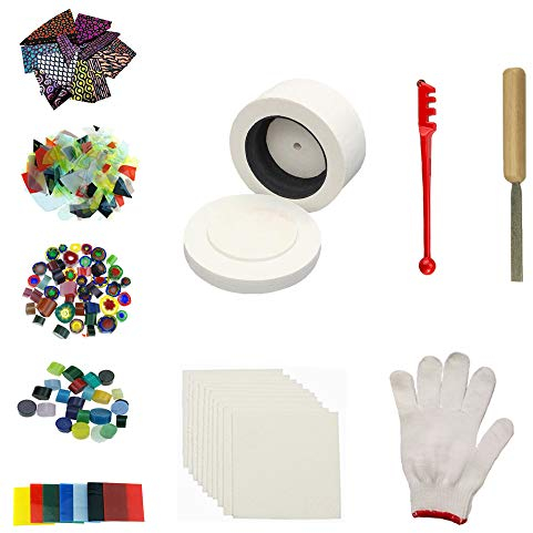 Small Microwave Kiln Kits 10pcs Set Glass Fusing for Jewelry Making Tools