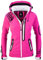 Rock Creek Damen Softshell Jacke Windbreaker Regenjacke Übergangsjacke Softshelljacke Damenjacke Regenmantel Outdoorjacke Kapuze D-402 Pink XXL
