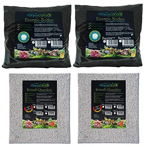 aquacando Aquarium-Bodengrund Set | kompatibel zu Juwel Rio 125 Farbe Kristallweiß