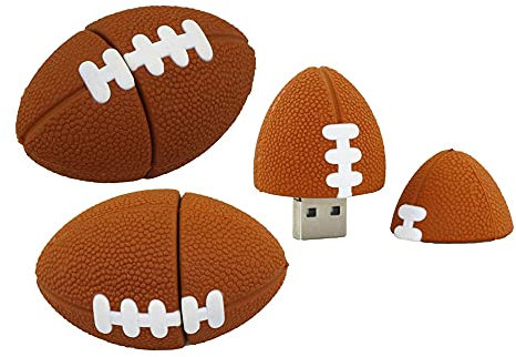 16GB Balle de façonner des clefs USB, Stylo Drive Memoria Flash Reste pendrives Disque Flash USB clé USB u Disquette clé USB USB 2.0 Pen Drive pendrive (Le Rugby)