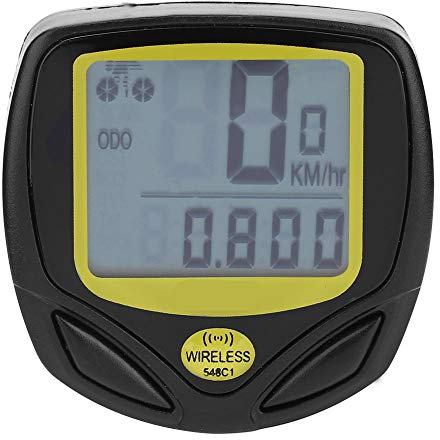 Fahrrad Kilometerzähler, kabelloser Fahrradcomputer Wasserdichter Fahrrad Tachometer mit Halterungsmontagesatz