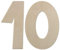 Kleenes Traumhandel Holz-Deko-Zahlen 10 - Ideal für den 10. Geburtstag - 30 cm Höhe