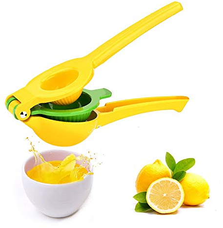 Exprimidor de cítricos de limón y lima, diseño pendiente de patente, apto para lavavajillas, sin pulpa ni semillas, mango largo, exprimidor manual manual de alta resistencia, limas, limones