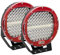 AUXTINGS 2 Stück 22,9 cm 294W LED Pods Lichtleiste Rot Rund 24000 lm Wasserdicht Spot Beam LED Arbeitslicht Offroad Lichter Fahrlicht Kompatibel mit LKW SUV Traktor Boot