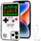 Kingchilla Gameboy Phone Case for iPhone 13/13 Pro, Game Phone Case, Retro Game Console, Protective Cover Self-Powered Case (White, iPhone 13/13 Pro)