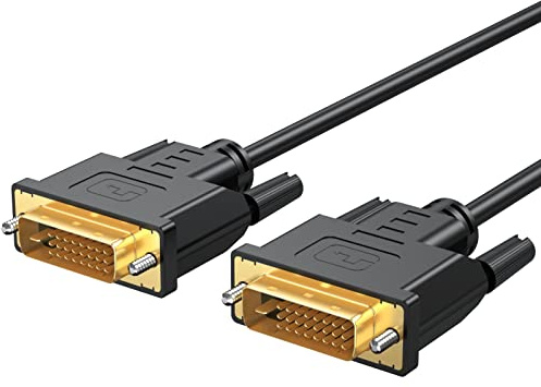 URELEGAN DVI Cable 6 Feet, DVI-D 24+1 Cord Male to Male Digital Video Monitor Cable for Computer, HDTV, Gaming, Monitor, Projector