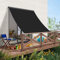 CHBIN Sonnensegel Sonnenschutz Wetterschutz 1.2x3.2M Sonnenschutz Wetterschutz Wetterbeständig Sunprotect Professional Sonnensegel inkl Befestigungsseile Für Garten Terrasse Camping, Schwarz