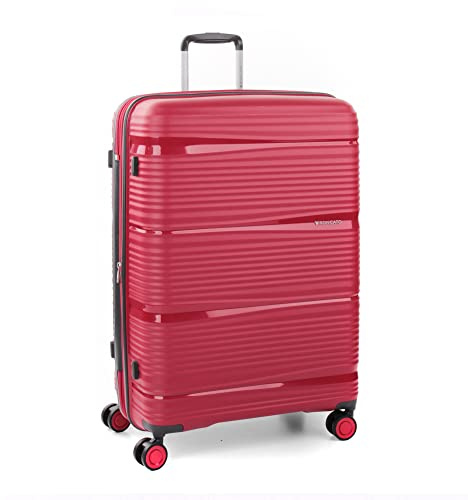 RONCATO R-LITE Mittelgroßer Koffer 66 cm Erweiterbar - Dunkelrot