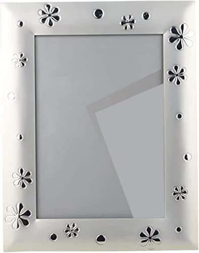 YQBUER Bilderrahmen Europa Stil Metall Bilderrahmen Bilderrahmen Bildanzeige Bilder Desktop Dekor Rahmenbilder (Color : Silver, Size : 10 inch)