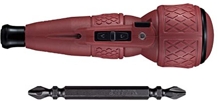 VESSEL 220USB-S1DR Electric Ball Grip, Driver, Limited Color, Dull Red, 1 Bit Included, Electric Ball Ball, High Speed (Low Reverse)