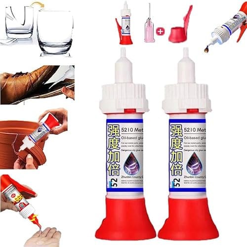 Powerful Solder Multi-Material Repair Adhesive, Multifunctional Welding High-Strength Oily Glue, Super Strong Repair Adhesive, Waterproof Repair Glue for Plastic Ceramic Metal Glass Shoe (2PCS)