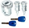 DAZZLEEX Cilindro de Cerradura de Encendido e Interruptor de Encendido Cerradura de Puerta Cilindro Juego de Cerradura de Encendido para Fiat para Doblo para Vauxhall para Combo D