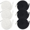 EODKSE Lot de 6 Cordons de Serrage universels (Noir/Blanc) adaptés aux Pantalons de Sport, Sweats à Capuche, Vestes, Chaussures, Pantalons, Shorts, Manteaux, Les Cordes usées en Toute simplicité!