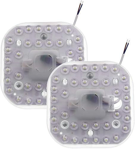2-Pack LED Modul, Deckenumbau Kit mit Magnet, LED Panel, AC 165-265V, 5.7 Zoll, 18 Watt, 1700 Lumen, 6500K Kaltweiß, nicht dimmbar