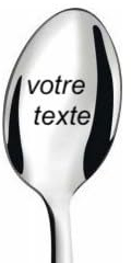 cuillères personnalisées - mot phrase prénom lettre initiale symbole au choix -cadeau gravé - gravure au choix- cuillères à thé - café - cadeau original- avec boite cadeau