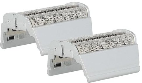 vhbw 2x Doppelscherfolie kompatibel mit Braun Flex Integral 5477 | 5503, 5506, 5507, 5504, 5505, 5510 Elektrorasierer + Rahmen, silber