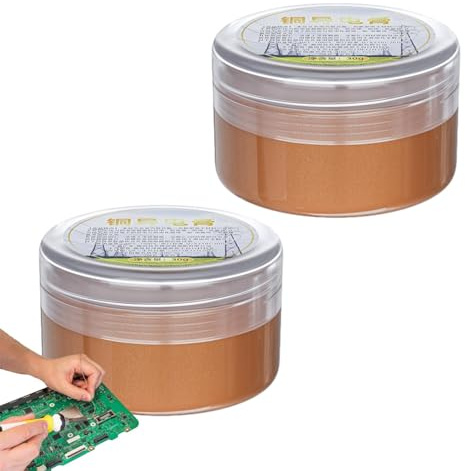 Graisse au Cuivre, 30g Pâte Conductrice Cuivre Lubrifiant Résistant Aux Hautes Températures, graisse pour fil de cuivre lubrifiant anti-grippage, pour connexion de batterie, réparation de circuits