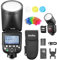 Godox V1 Pro O V1Pro-O Round Head Camera Flash TTL Speedlite Compatible for Olympus Panasonic,2.4G Wireless TTL Speedlight Strobe,76Ws HSS 1/8000s with 2980mAh Li-ion Battery,Detachable Sub Flash